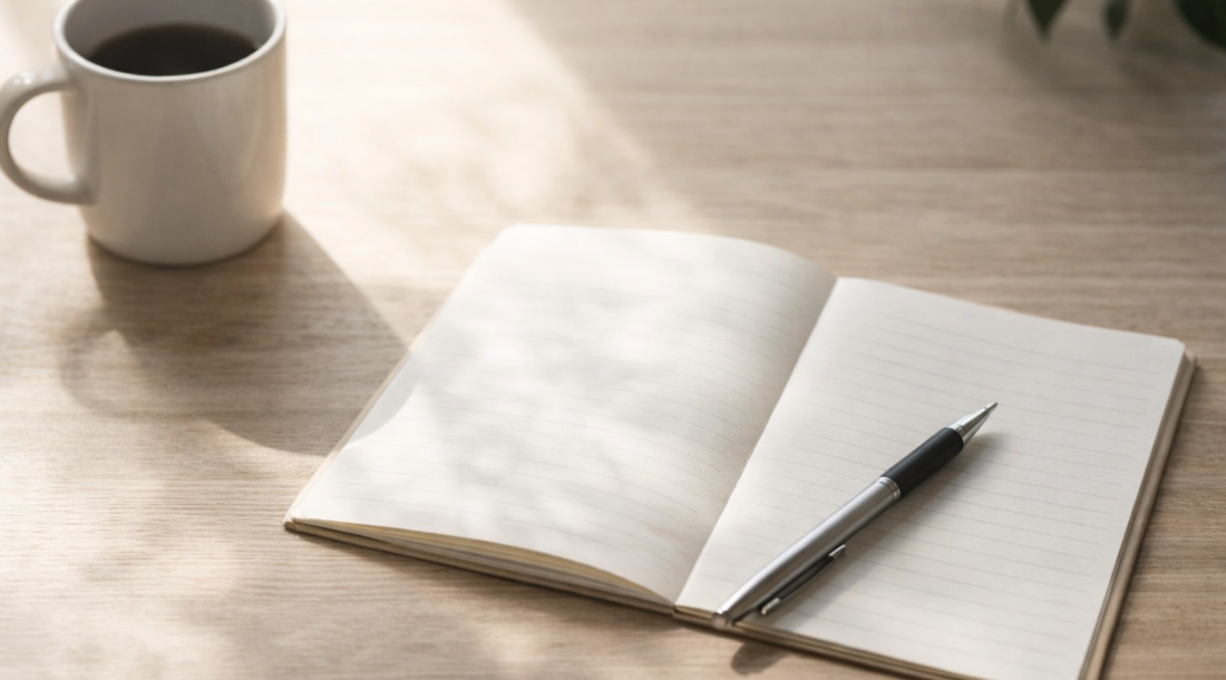 FP相談を使わずにお金の不安を整理するためのノートとペン